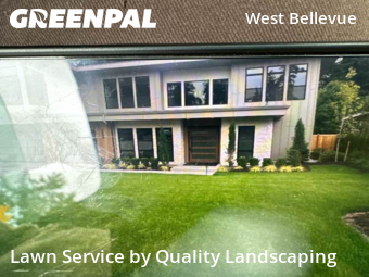Front Yard Mowing in Bellevue, 98004, Property Maintenance by Quality Landscaping, work completed in Nov , 2025