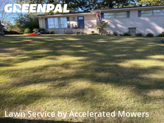 Front Yard Mowing in Vestavia Hills, 35216, Mowing Services by Accelerated Mowers , work completed in Nov , 2025