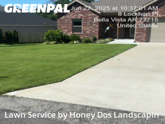 Backyard Mowing in Bella Vista, 72715, Yard Care by Honey Dos Landscapin, work completed in Dec , 2025
