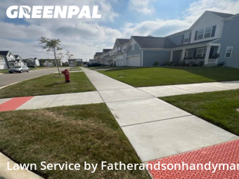 Lawn Mowing in South Elgin, 60177, Lawn Work by Fatherandsonhandyman, work completed in Nov , 2025