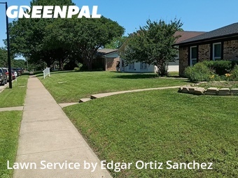 Lawn Mowing Servicein Garland,75044,Yard Mowing by Edgar Ortiz Sanchez, work completed in Jun , 2026
