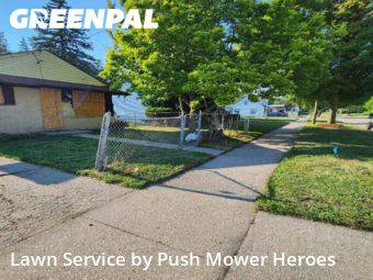 Lawn Servicein Saginaw,48601,Lawn Maintenance by Push Mower Heroes, work completed in Oct , 2025