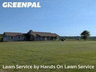 Completed mowing work