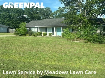 Completed mowing work