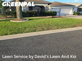 Completed mowing work