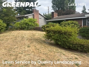 Completed mowing work