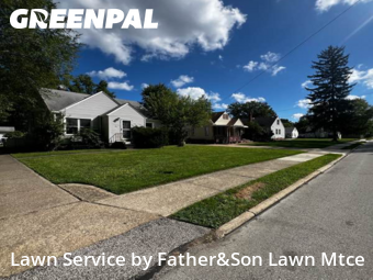 Backyard Mowing in Fairview Park, 44126, Grass Care by Father&Son Lawn Mtce, work completed in Oct , 2025
