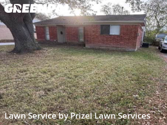 Yard Mowingin Pearland,77581,Lawn Service by Prizel Lawn Services, work completed in Dec , 2025