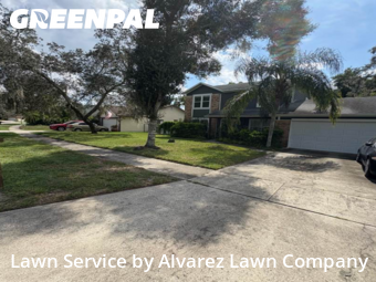 Lawn Mowin Pine Hills,32818,Yard Mowing by Alvarez Lawn Company, work completed in Feb , 2026