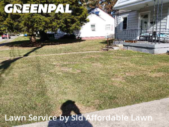 Front Yard Mowing in Portsmouth, 23701, Yard Grooming by Sld Affordable Lawn , work completed in Nov , 2025