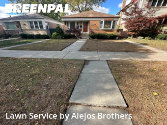 Grass Cutin Evanston,60202,Lawn Care by Alejos Brothers, work completed in Dec , 2025