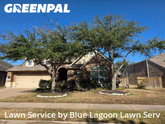Lawn Cutin Katy,77494,Grass Cut by Blue Lagoon Lawn Serv, work completed in Feb , 2026