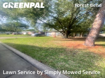 Yard Mowingin Friendswood,77546,Lawn Cutting by Simply Mowed Service, work completed in Mar , 2026