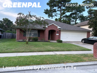 Lawn Cuttingin Atascocita,77346,Lawn Care Service by Dominion Lc Tx, work completed in Feb , 2026