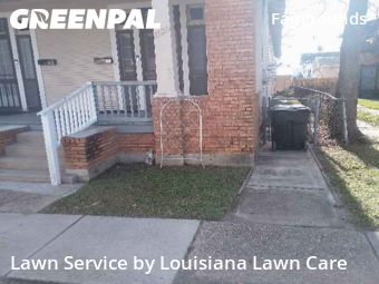 Lawn mowed in New Orleans, 70119