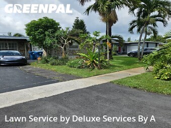Yard Cuttingin Sunrise,33322,Yard Mowing by Deluxe Services By A, work completed in Jun , 2026