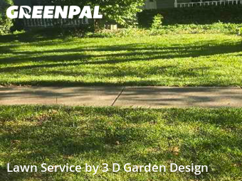 Lawn Cutting in Crystal Lake, 60014, Front Yard Mowing by 3 D Garden Design, work completed in Nov , 2025