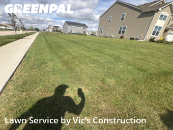 Backyard Mowing in Yorkville, 60560, Lawn Work by Vic’s Construction , work completed in Dec , 2025