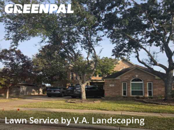 Lawn Servicein Pearland,77584,Grass Cutting by V.A. Landscaping, work completed in Feb , 2026