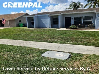 Yard Mowingin Sunrise,33323,Lawn Cutting by Deluxe Services By A, work completed in Jun , 2026