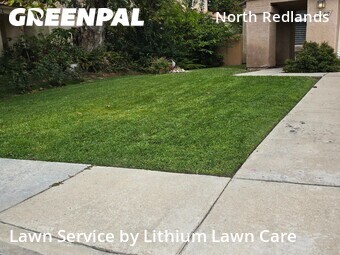 Lawn mowing work completed in Redlands, CA