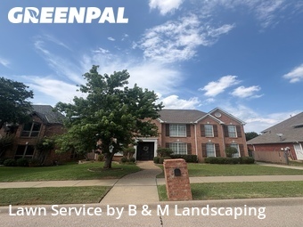Lawn Carein Flower Mound,75028,Yard Mowing by B & M Landscaping, work completed in Jun , 2026