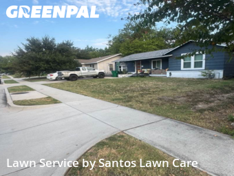 Yard Mowingin Haltom City,76117,Yard Cutting by Santos Lawn Care , work completed in Nov , 2025