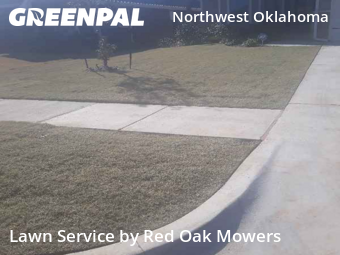 Lawn Mowing Servicein Edmond,73013,Grass Cut by Red Oak Mowers, work completed in Feb , 2026