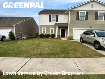 Front Yard Mowing in Winder, 30680, Lawn Work by Brown Brothers, work completed in Nov , 2025