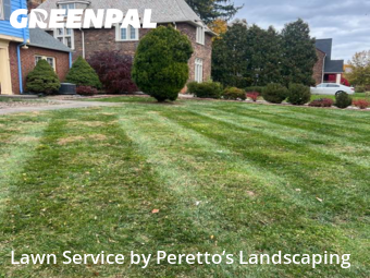 Property Maintenance in Shaker Heights, 44120, Front Yard Mowing by Peretto’s Landscaping, work completed in Nov , 2025