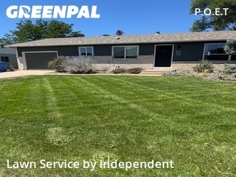 Completed mowing work