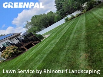 Completed mowing work