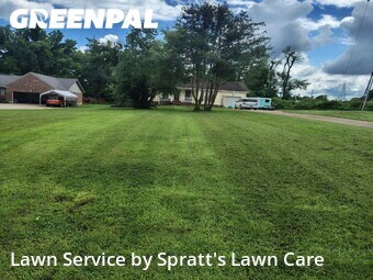 Completed mowing work