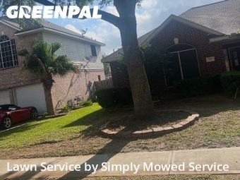 Grass Cutin Pearland,77584,Yard Mowing by Simply Mowed Service, work completed in Jun , 2026