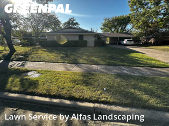 Lawn Mowingin Richardson,75080,Grass Cutting by Alfas Landscaping, work completed in Dec , 2025