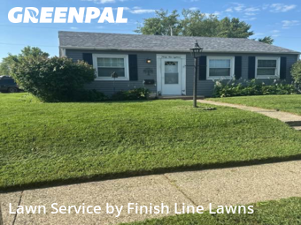 Weekly Mowing in Moline, 61265, Yard Mowing by Finish Line Lawns, work completed in Dec , 2025