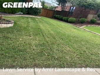 Lawn Carein Grand Prairie,75054,Grass Cutting by Amir Landscape & Res, work completed in Jul , 2026