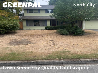 Front Yard Mowing in Shoreline, 98155, Yard Grooming by Quality Landscaping, work completed in Nov , 2025
