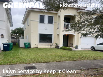 Lawn Work in Richmond West, 33177, Yard Cutting by Keep It Clean, work completed in Dec , 2025