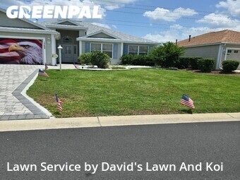 Completed mowing work