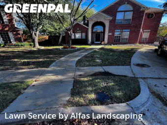 Yard Mowing in Coppell, 75019, Weed Trimming by Alfas Landscaping, work completed in Dec , 2025