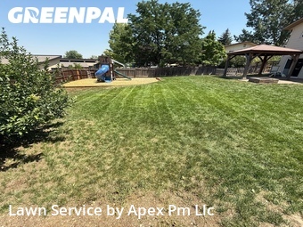 Completed mowing work