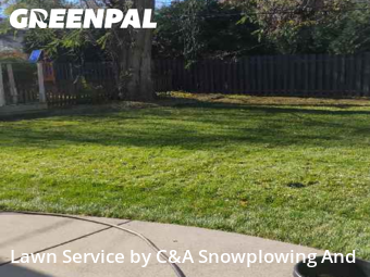 Yard Cuttingin Arlington Heights,60005,Lawn Cut by C&A Snowplowing And , work completed in Dec , 2025