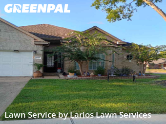 Grass Cutin Pearland,77584,Lawn Care by Larios Lawn Services, work completed in Nov , 2025