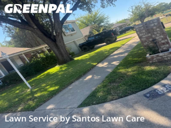 Lawn Cutin Saginaw,76179,Lawn Care Service by Santos Lawn Care , work completed in Oct , 2025