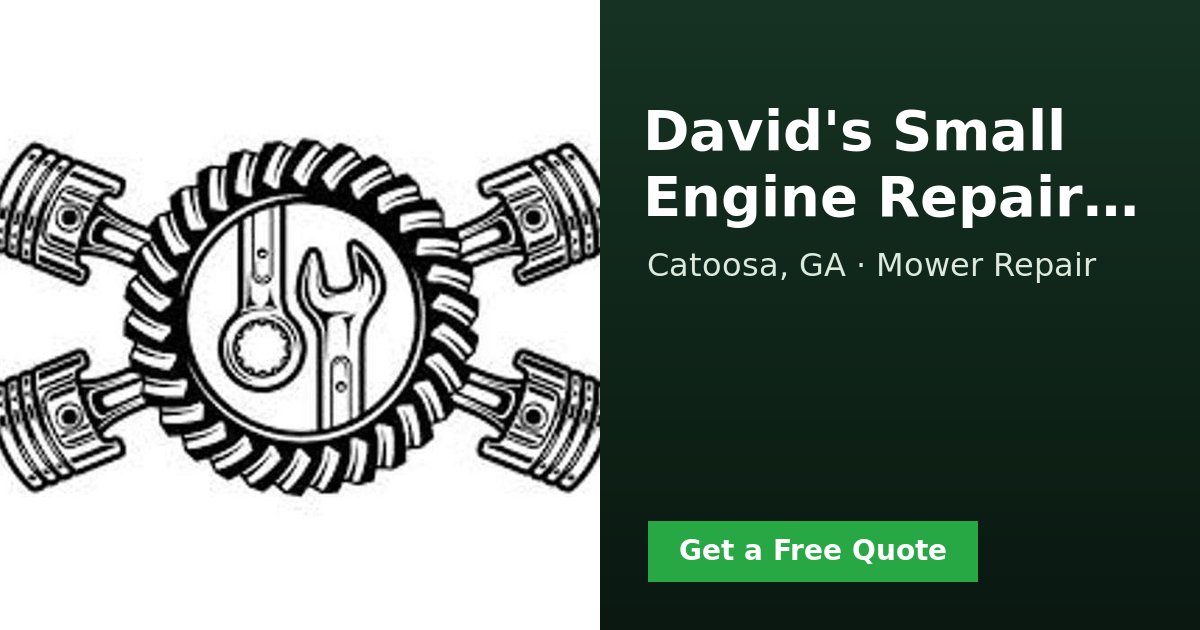 David's Small Engine Repair & Used Equipment Sales - Mower Repair