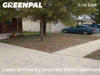 Grass Cutin Converse,78109,Lawn Cut by Emerald Wave Lawncare, work completed in Feb , 2026