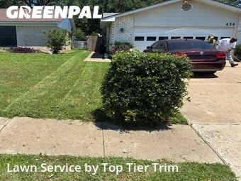Grass Cutin Grand Prairie,75052,Lawn Care by Top Tier Trim, work completed in Jun , 2026