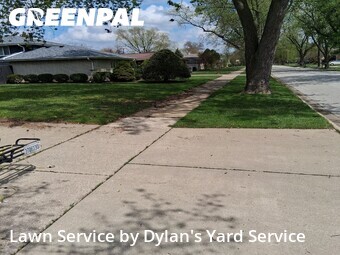 Lawn Cutin Orland Park,60462,Lawn Mow by Dylan's Yard Service , work completed in Jun , 2026
