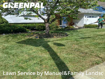 Lawn Care in Union, 7083, Front Yard Mowing by Manuel&Family Landsc, work completed in Nov , 2025